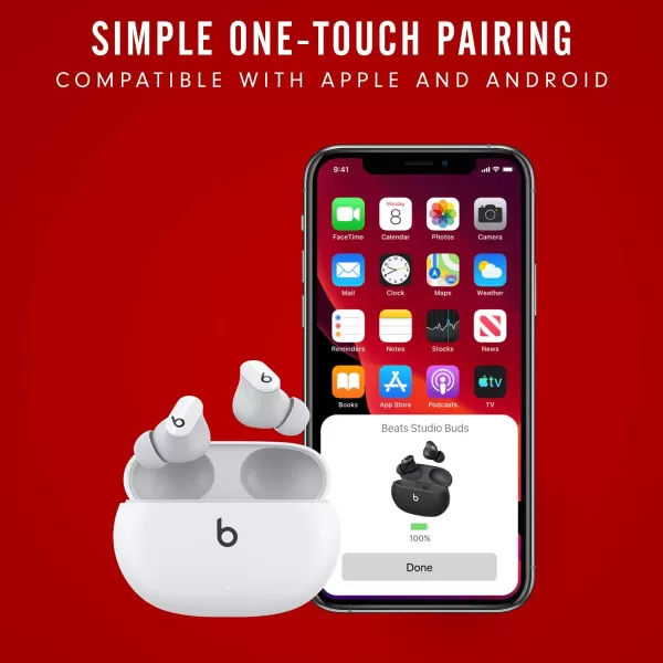 imageBeats Studio Buds  True Wireless Noise CancellingnbspEarbudsnbsp Compatible with Apple amp Android Builtin Microphone IPX4 Rating Sweat Resistant Earphones Class 1 BluetoothnbspHeadphones  Moon GrayWhite Studio Buds Without AppleCare