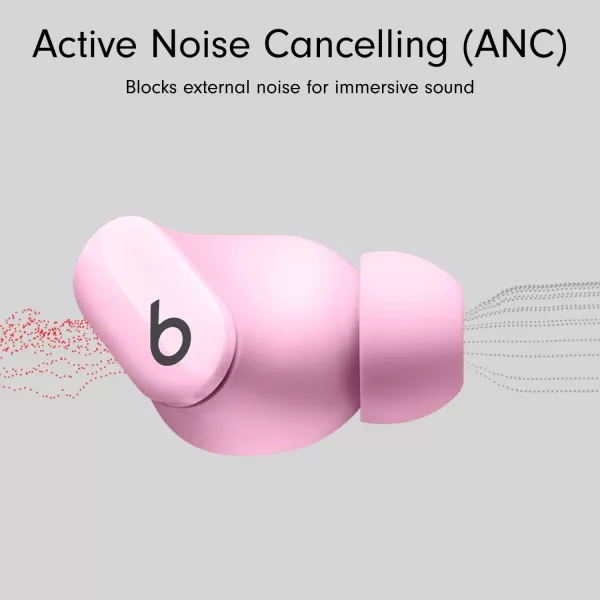 imageBeats Studio Buds  True Wireless Noise CancellingnbspEarbudsnbsp Compatible with Apple amp Android Builtin Microphone IPX4 Rating Sweat Resistant Earphones Class 1 BluetoothnbspHeadphones  Moon GraySunset Pink Studio Buds Without AppleCare