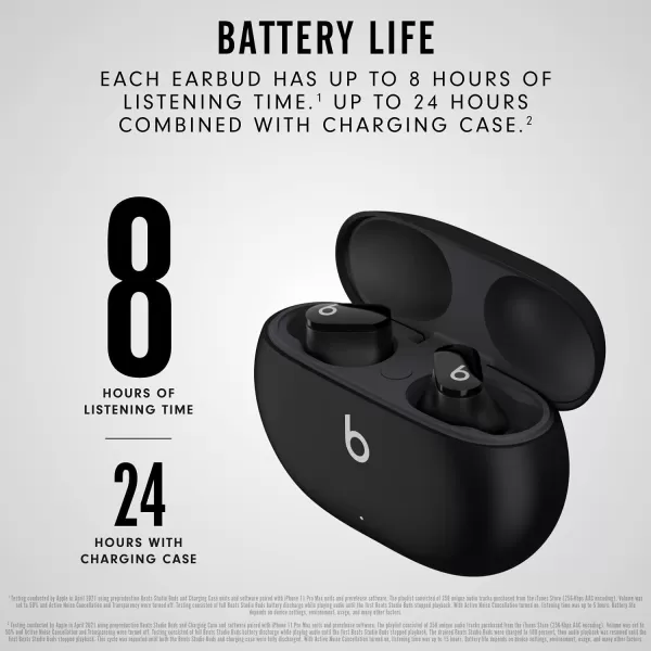 imageBeats Studio Buds  True Wireless Noise CancellingnbspEarbudsnbsp Compatible with Apple amp Android Builtin Microphone IPX4 Rating Sweat Resistant Earphones Class 1 BluetoothnbspHeadphones  Moon GrayBlack Studio Buds Without AppleCare