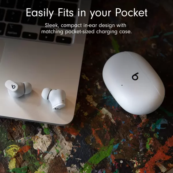 imageBeats Studio Buds  True Wireless Noise CancellingnbspEarbudsnbsp Compatible with Apple amp Android Builtin Microphone IPX4 Rating Sweat Resistant Earphones Class 1 BluetoothnbspHeadphones  Moon GrayWhite Studio Buds With AppleCare 2 Years