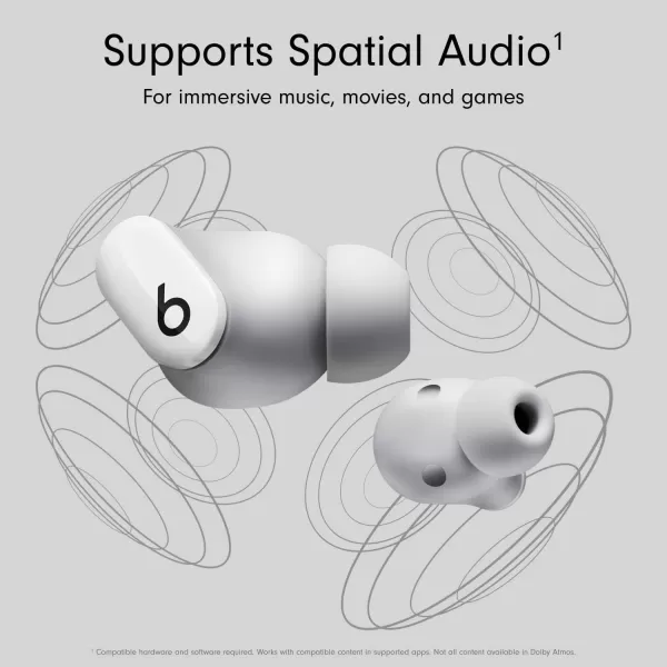 imageBeats Studio Buds  True Wireless Noise CancellingnbspEarbudsnbsp Compatible with Apple amp Android Builtin Microphone IPX4 Rating Sweat Resistant Earphones Class 1 BluetoothnbspHeadphones  Moon GrayWhite Studio Buds With AppleCare 2 Years