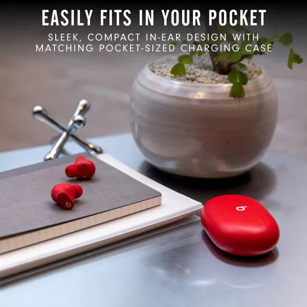 imageBeats Studio Buds  True Wireless Noise CancellingnbspEarbudsnbsp Compatible with Apple amp Android Builtin Microphone IPX4 Rating Sweat Resistant Earphones Class 1 BluetoothnbspHeadphones  Moon GrayRed Studio Buds Without AppleCare