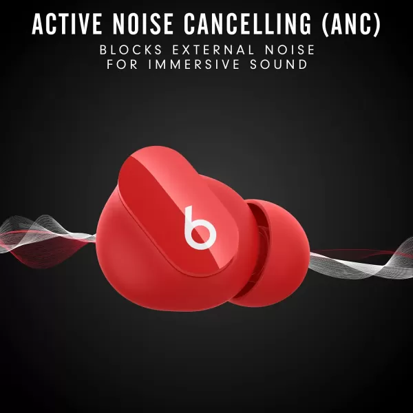 imageBeats Studio Buds  True Wireless Noise CancellingnbspEarbudsnbsp Compatible with Apple amp Android Builtin Microphone IPX4 Rating Sweat Resistant Earphones Class 1 BluetoothnbspHeadphones  Moon GrayRed Studio Buds Without AppleCare