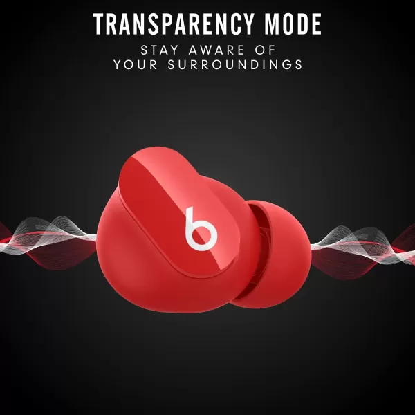 imageBeats Studio Buds  True Wireless Noise CancellingnbspEarbudsnbsp Compatible with Apple amp Android Builtin Microphone IPX4 Rating Sweat Resistant Earphones Class 1 BluetoothnbspHeadphones  Moon GrayRed Studio Buds Without AppleCare