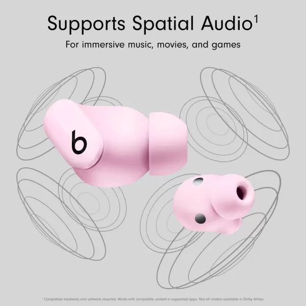 imageBeats Studio Buds  True Wireless Noise CancellingnbspEarbudsnbsp Compatible with Apple amp Android Builtin Microphone IPX4 Rating Sweat Resistant Earphones Class 1 BluetoothnbspHeadphones  Moon GraySunset Pink Studio Buds Without AppleCare