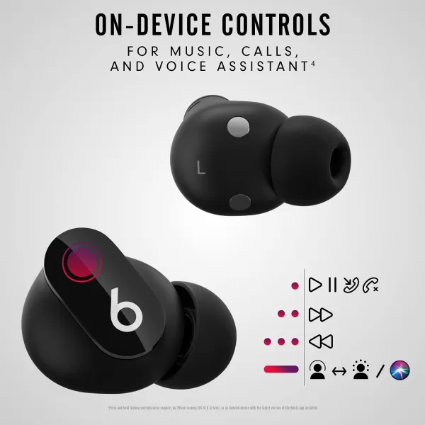 imageBeats Studio Buds  True Wireless Noise CancellingnbspEarbudsnbsp Compatible with Apple amp Android Builtin Microphone IPX4 Rating Sweat Resistant Earphones Class 1 BluetoothnbspHeadphones  Moon GrayBlack Studio Buds Without AppleCare