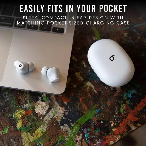 imageBeats Studio Buds  True Wireless Noise CancellingnbspEarbudsnbsp Compatible with Apple amp Android Builtin Microphone IPX4 Rating Sweat Resistant Earphones Class 1 BluetoothnbspHeadphones  Moon GrayWhite Studio Buds Without AppleCare
