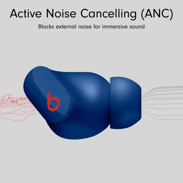 imageBeats Studio Buds  True Wireless Noise CancellingnbspEarbudsnbsp Compatible with Apple amp Android Builtin Microphone IPX4 Rating Sweat Resistant Earphones Class 1 BluetoothnbspHeadphones  Moon GrayOcean Blue Studio Buds Without AppleCare