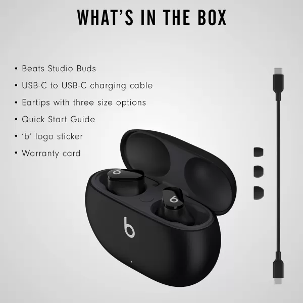imageBeats Studio Buds with AppleCare for Headphones 2 Years  BlackBlack