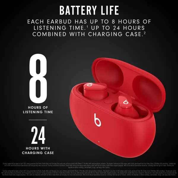 imageBeats Studio Buds with AppleCare for Headphones 2 Years  BlackRed