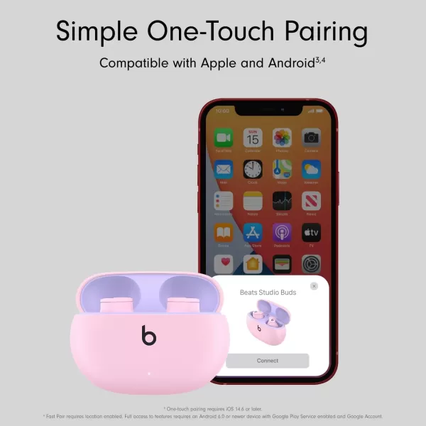 imageBeats Studio Buds with AppleCare for Headphones 2 Years  BlackSunset Pink