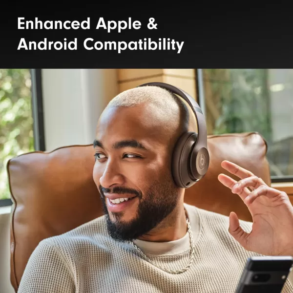 imageBeats Studio Pro  Wireless Bluetooth Noise Cancelling Headphones  Personalized Spatial Audio USBC Lossless Audio Apple amp Android Compatibility Up to 40 Hours Battery Life  SandstoneDeep Brown Studio Pro Without AppleCare