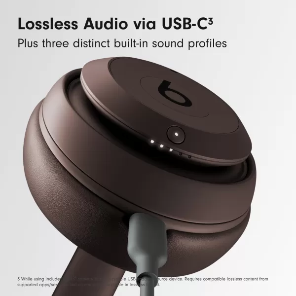 imageBeats Studio Pro  Wireless Bluetooth Noise Cancelling Headphones  Personalized Spatial Audio USBC Lossless Audio Apple amp Android Compatibility Up to 40 Hours Battery Life  SandstoneDeep Brown Studio Pro Without AppleCare