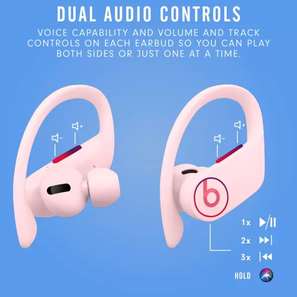 imagePowerbeats Pro Wireless Earbuds  Apple H1 Headphone Chip Class 1 Bluetooth Headphones 9 Hours of Listening Time Sweat Resistant Builtin Microphone  Cloud PinkCloud Pink