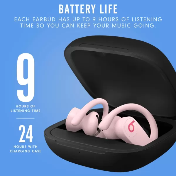 imagePowerbeats Pro Wireless Earbuds  Apple H1 Headphone Chip Class 1 Bluetooth Headphones 9 Hours of Listening Time Sweat Resistant Builtin Microphone  Cloud PinkCloud Pink