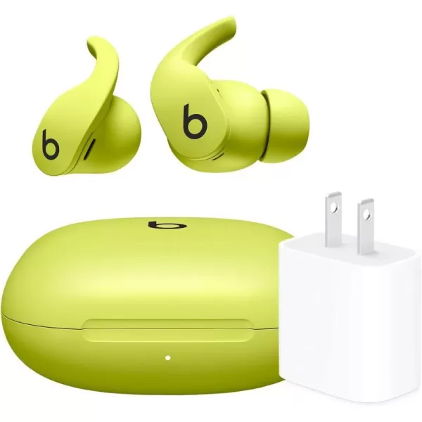 Volt Yellow Fit Pro & Power Adapter Without AppleCare+