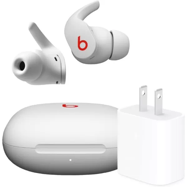 imageBeats Fit Pro  True Wireless Noise Cancelling Earbuds  Apple H1 Headphone Chip Compatible with Apple amp Android Class 1 Bluetooth Builtin Microphone 6 Hours of Listening Time  Beats BlackBeats White Fit Pro amp Power Adapter Without AppleCare