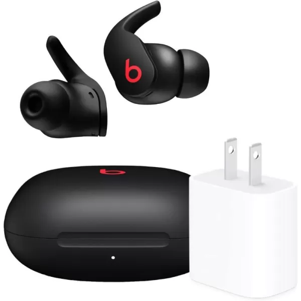 imageBeats Fit Pro  True Wireless Noise Cancelling Earbuds  Apple H1 Headphone Chip Compatible with Apple amp Android Class 1 Bluetooth Builtin Microphone 6 Hours of Listening Time  Beats BlackBeats Black Fit Pro amp Power Adapter Without AppleCare