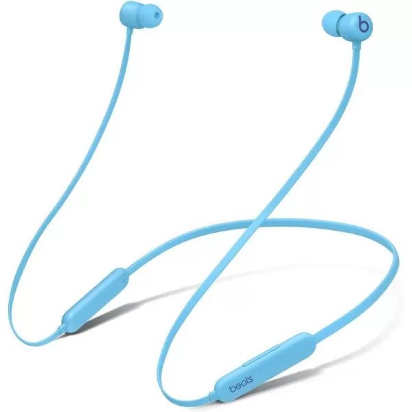 imageBeats Flex Wireless Earbuds  Apple W1 Headphone Chip Magnetic Earphones Class 1 Bluetooth 12 Hours of Listening Time Builtin Microphone  Smoke GrayFlame Blue Flex