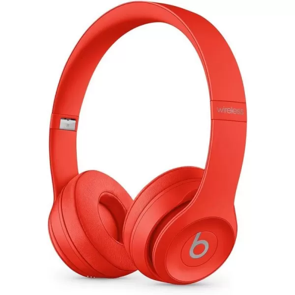 imageBeats Solo3 Wireless OnEar Headphones  Apple W1 Headphone Chip Class 1 Bluetooth 40 Hours of Listening Time Builtin Microphone  Red Latest ModelRed Solo3 Without AppleCare