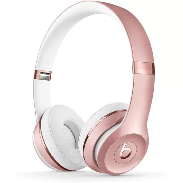 imageBeats Solo3 Wireless OnEar Headphones  Apple W1 Headphone Chip Class 1 Bluetooth 40 Hours of Listening Time Builtin Microphone  Red Latest ModelRose Gold Solo3 Without AppleCare