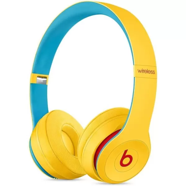 imageBeats Solo3 Wireless OnEar Headphones  Apple W1 Headphone Chip Class 1 Bluetooth 40 Hours of Listening Time Builtin Microphone  Satin Silver Latest ModelClub Yellow One Size Solo 3