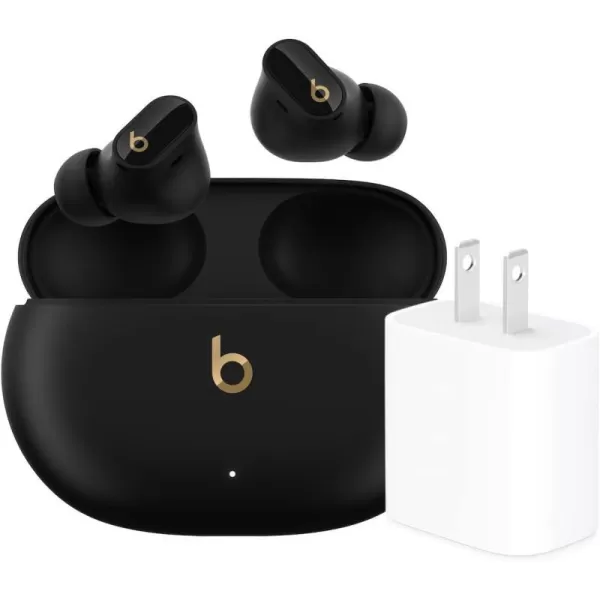imageBeats Studio Buds   True Wireless Noise Cancelling Earbuds Enhanced Apple amp Android Compatibility Builtin Microphone Sweat Resistant Bluetooth Headphones Spatial Audio  IvoryBlackGold Studio Buds  amp Power Adapter Without AppleCare