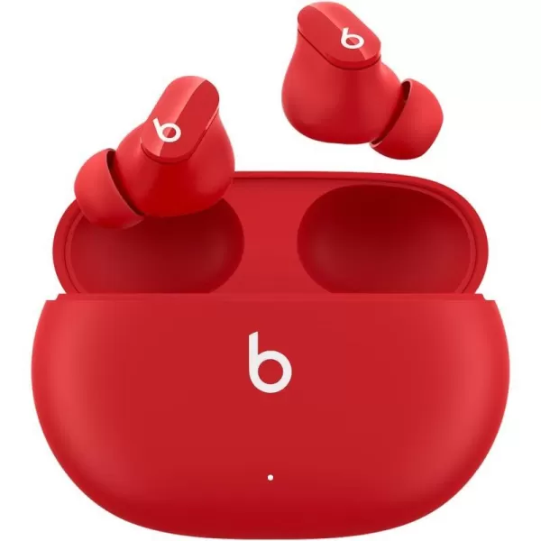 imageBeats Studio Buds  True Wireless Noise CancellingnbspEarbudsnbsp Compatible with Apple amp Android Builtin Microphone IPX4 Rating Sweat Resistant Earphones Class 1 BluetoothnbspHeadphones  Moon GrayRed Studio Buds Without AppleCare