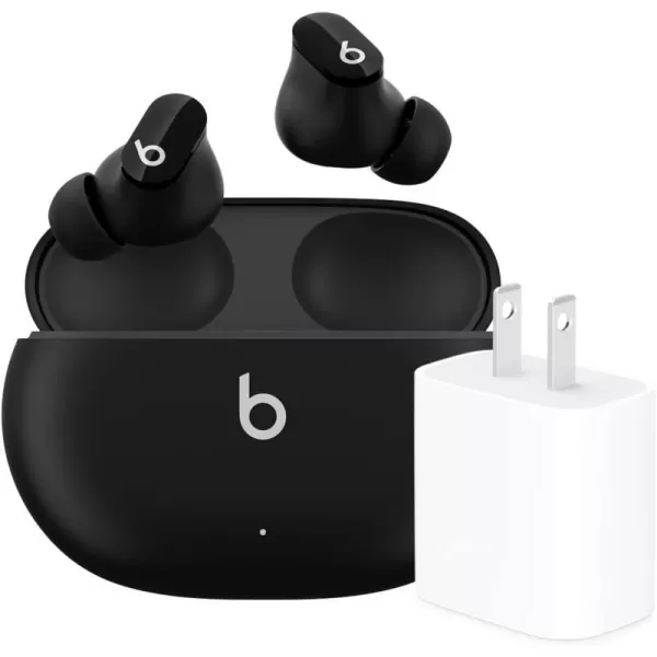 imageBeats Studio Buds  True Wireless Noise CancellingnbspEarbudsnbsp Compatible with Apple amp Android Builtin Microphone IPX4 Rating Sweat Resistant Earphones Class 1 BluetoothnbspHeadphones  Moon GrayBlack Studio Buds amp Power Adapter Without AppleCare