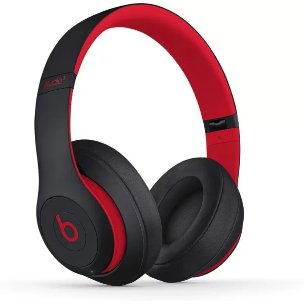 imageBeats Studio3 Wireless Noise Cancelling OverEar Headphones  Apple W1 Headphone Chip Class 1 Bluetooth 22 Hours of Listening Time Builtin Microphone  WhiteDefiant BlackRed Studio3