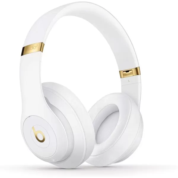 imageBeats Studio3 Wireless Noise Cancelling OverEar Headphones  Apple W1 Headphone Chip Class 1 Bluetooth 22 Hours of Listening Time Builtin Microphone  WhiteWhite Studio3