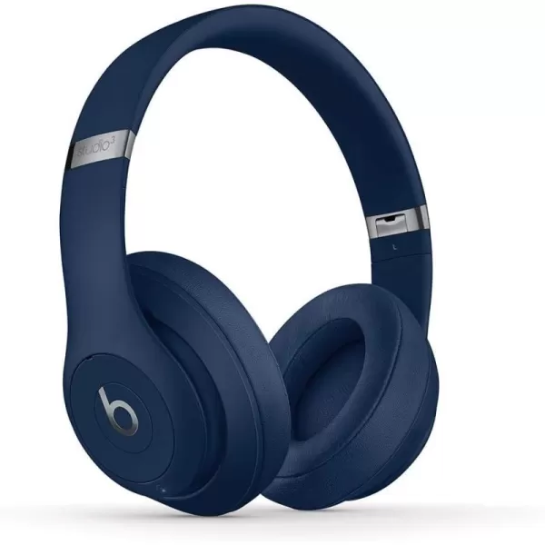 imageBeats Studio3 Wireless Noise Cancelling OverEar Headphones  Apple W1 Headphone Chip Class 1 Bluetooth 22 Hours of Listening Time Builtin Microphone  WhiteBlue Studio3