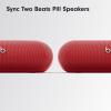 imageBeats Pill  Portable Bluetooth Speaker  Up to 24H Battery Life Water Resistant Bluetooth Apple ampamp Android Compatible Seriously Loud Sound for Home Outdoor and Travel  Matte BlackStatement Red