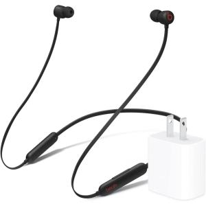 imageBeats Flex Wireless Earbuds  Apple W1 Headphone Chip Magnetic Earphones Class 1 Bluetooth 12 Hours of Listening Time Builtin Microphone  Smoke GrayBlack