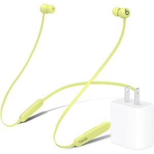 imageBeats Flex Wireless Earbuds  Apple W1 Headphone Chip Magnetic Earphones Class 1 Bluetooth 12 Hours of Listening Time Builtin Microphone  Smoke GrayYuzu Yellow