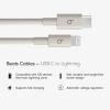 imageBeats USBC to Lightning Woven Cable Fast Charging DurableTangleFree Compatible Charger for Apple Devices w Lightning Ports 15 m 5 ft  Surge StoneSurge Stone