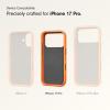 imageBeats iPhone 17 Pro Max Rugged Case with MagSafe ampamp Camera Control Scratch ampamp Drop Tested Matte Texture with Microfiber Lining  Everest BlackSierra Orange