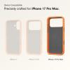 imageBeats iPhone 17 Pro Max Rugged Case with MagSafe ampamp Camera Control Scratch ampamp Drop Tested Matte Texture with Microfiber Lining  Everest BlackSierra Orange