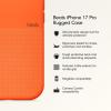imageBeats iPhone 17 Pro Max Rugged Case with MagSafe ampamp Camera Control Scratch ampamp Drop Tested Matte Texture with Microfiber Lining  Everest BlackSierra Orange