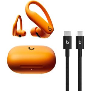 imageBeats Powerbeats Pro 2  Wireless Bluetooth Earbuds with USBC Charging Cables 15 m  Hyper PurpleElectric Orange