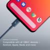 image:imageBeats 240W USBC to USBC Braided Cable Fast Charging DurableTangle Free Compatible with Apple and Android Devices 3 m10 ft  Bolt BlackNitro Navy