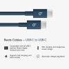 image:imageBeats 240W USBC to USBC Braided Cable Fast Charging DurableTangle Free Compatible with Apple and Android Devices 3 m10 ft  Bolt BlackNitro Navy