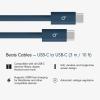 image:imageBeats 240W USBC to USBC Braided Cable Fast Charging DurableTangle Free Compatible with Apple and Android Devices 3 m10 ft  Bolt BlackNitro Navy