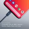 image:imageBeats 240W USBC to USBC Braided Cable Fast Charging DurableTangle Free Compatible with Apple and Android Devices 3 m10 ft  Bolt BlackNitro Navy