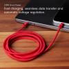image:imageBeats 240W USBC to USBC Braided Cable Fast Charging DurableTangle Free Compatible with Apple and Android Devices 3 m10 ft  Bolt BlackRapid Red