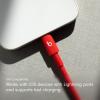 image:imageBeats 240W USBC to USBC Braided Cable Fast Charging DurableTangle Free Compatible with Apple and Android Devices 3 m10 ft  Bolt BlackRapid Red