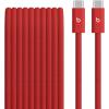 image:imageBeats 240W USBC to USBC Braided Cable Fast Charging DurableTangle Free Compatible with Apple and Android Devices 3 m10 ft  Bolt BlackRapid Red