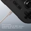 image:imageBeats 240W USBC to USBC Braided Cable Fast Charging DurableTangle Free Compatible with Apple and Android Devices 3 m10 ft  Bolt BlackSurge Stone