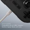 image:imageBeats 240W USBC to USBC Braided Cable Fast Charging DurableTangle Free Compatible with Apple and Android Devices 3 m10 ft  Bolt BlackSurge Stone