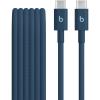 image:imageBeats 240W USBC to USBC Braided Cable Fast Charging DurableTangle Free Compatible with Apple and Android Devices 3 m10 ft  Bolt BlackNitro Navy